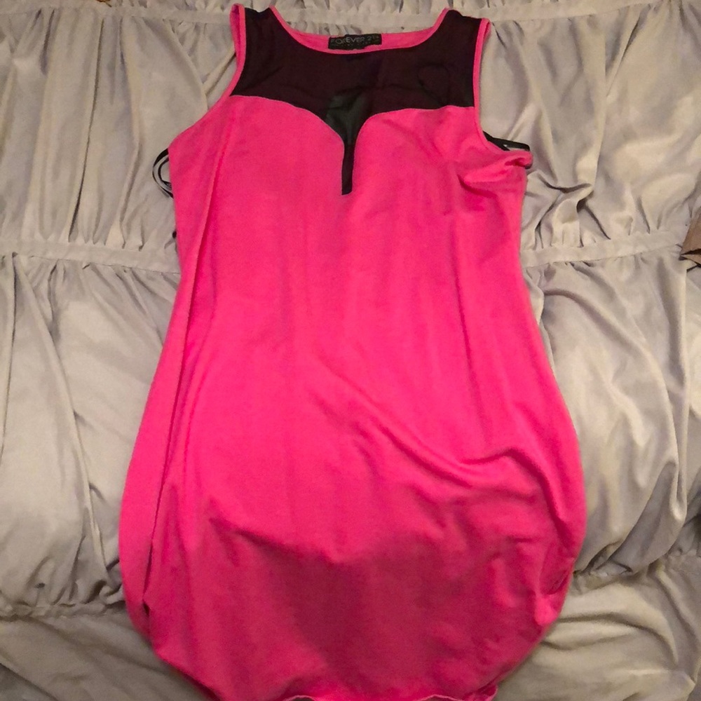 Hot pink F21 dress!